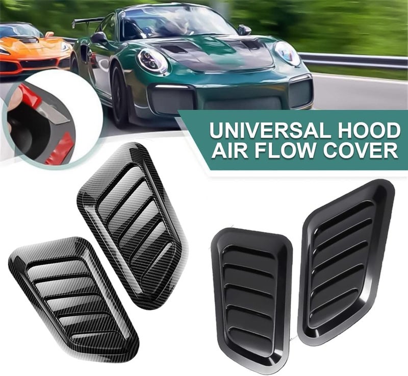 UTMEKUKI 3PCS Car Hood Air Vents Universal Hood Vents for Car Hood Scoop Bonnet Vent Hood Air Intake Trim Cover - Image 3
